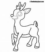 Christmas Reindeer Coloring Traceable Animals Drawing Color Printouts Book Comments sketch template