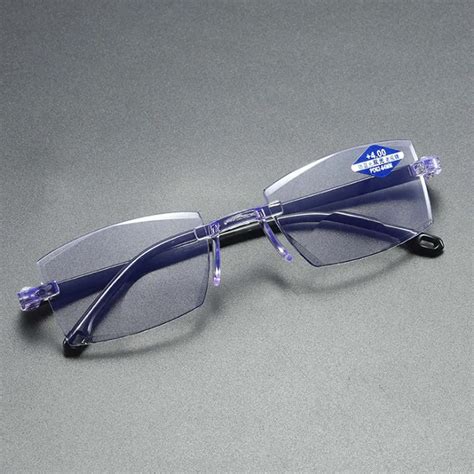 ultralight rimless reading glasses anti blue light radiation computer