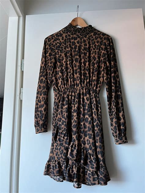 jurk luipaard van costes vinted
