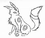 Coloring Umbreon Pages Pokemon Popular sketch template