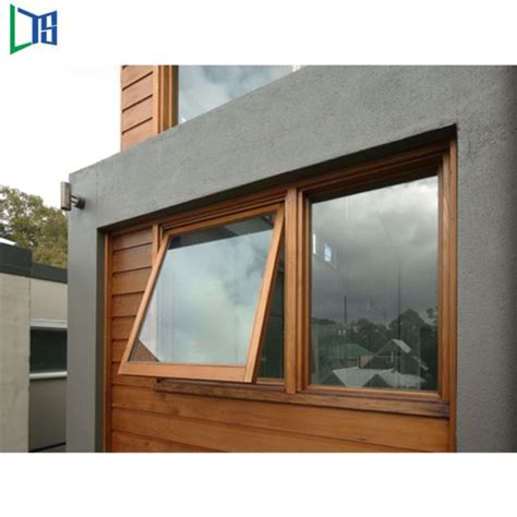 residential double glazed aluminium awning windows wind resistance easy install foreign trade