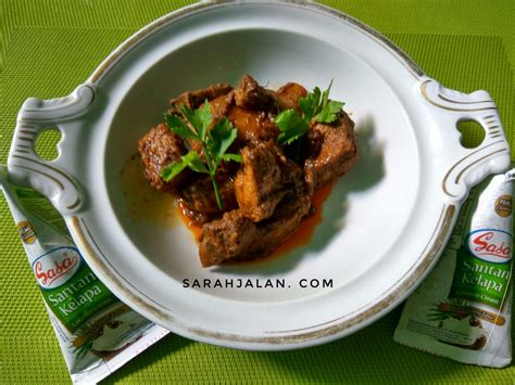rendang ayam menjadi lebih enak  sasa santan kelapa