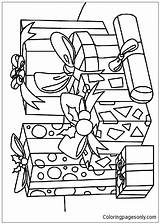 Pages Gift Giving Coloring Color sketch template