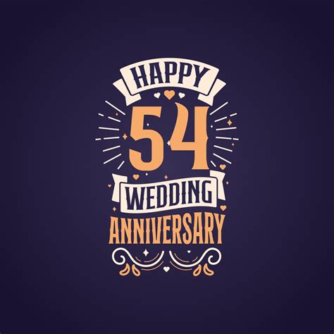 happy  wedding anniversary quote lettering design  years