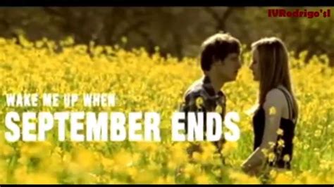 Green Day Wake Me Up When September Ends [lyrics Y