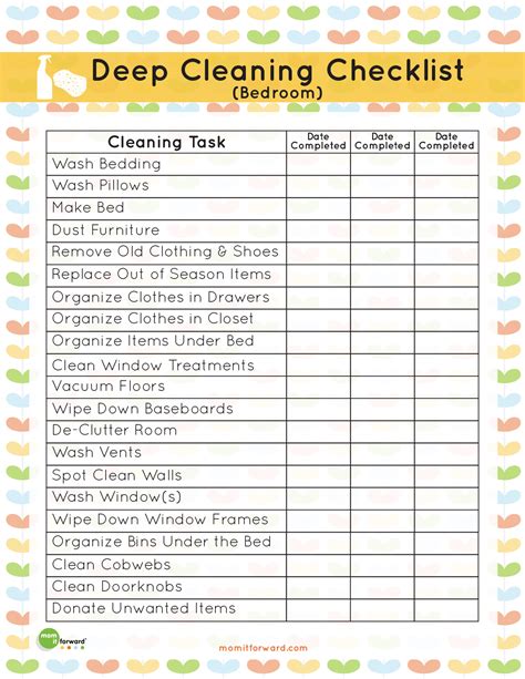Spring Cleaning Room By Room Spring Cleaning Checklist