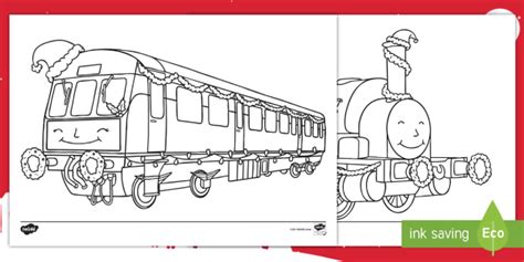 christmas train colouring pages teacher