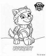 Paw Patrol Coloring Pages Print Color Everest Kids Printable Sheets Colouring Book Ryder Fingernail Zuma Parton Rubble Party Cartoon Getdrawings sketch template