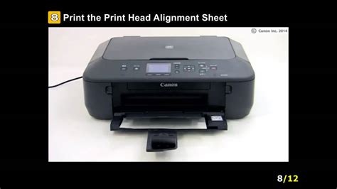 Pixma Mg5620 Performing Print Head Alignment Youtube