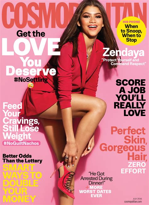 Zendaya Cosmopolitan Magazine Cover July 2016 Gotceleb