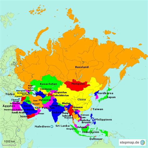 stepmap asien landkarte fuer asien
