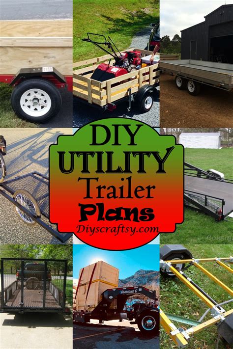 diy utility trailer plans   build easily diyscraftsy