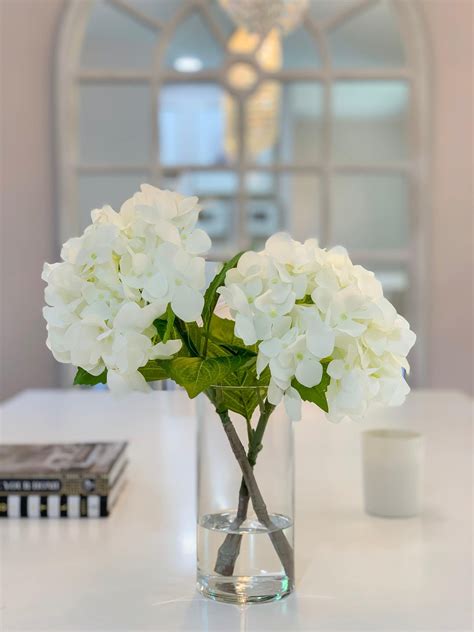 13 real touch flower arrangement white hydrangea real touch hydrangea