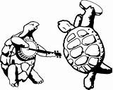 Dancing Terrapin Turtles Greatful Sketchite sketch template