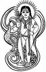 Lord Muruga Murugan Om Hindu God Line Mandala Wallpapers Tamil Cliparts Drawings Pencil Abstract Easy Painting Wallpaper Gods Kartikeya sketch template