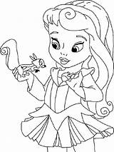 Coloring Princess Pages Little Baby Disney Sleeping Cute Belle Printable Colouring Princesses Girls Sheets Print Para Kids Color Beauty Elsa sketch template