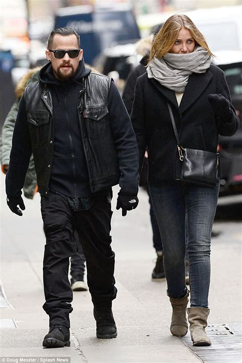 Cameron Diaz And Benji Madden Wrap Up As They Stroll Through Manhattan