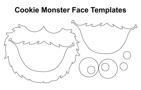 printable cookie monster face template printable templates