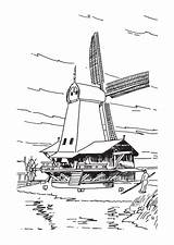 Windmolens Windmills Kleurplaten Coloring Kleurplaat Pages Van Kleuren Fun Kids Print sketch template