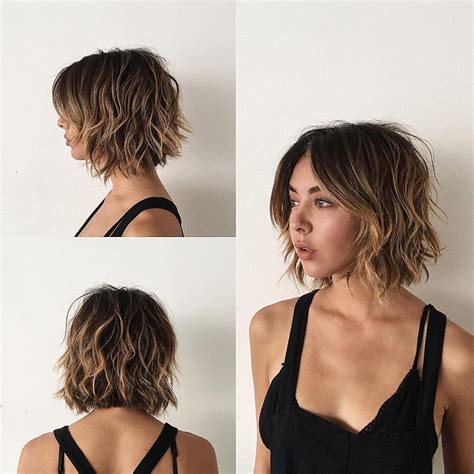 20 Collection Of One Length Balayage Bob Hairstyles With Bangs