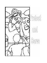Coloring Pages Police Book Kids Policeman Police4 Color Printables Protect Serve Print Helpers Community Popular Advertisement Coloringhome Coloringbookfun Comments Ws sketch template