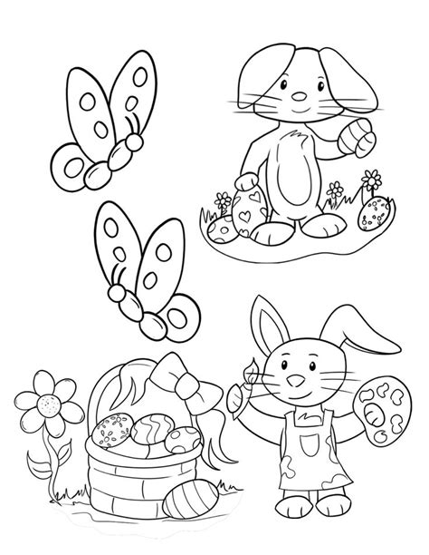 printable easter coloring pages  fun  kids easter