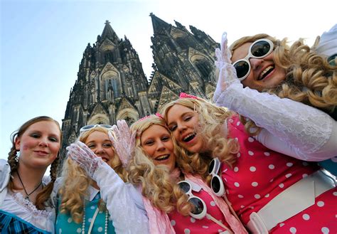 celebrate carnival  cologne german culture