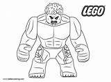 Lego Hulk Coloring Pages Superhero Printable Kids Color Adults Print sketch template