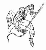 Coloring Spiderman Pages Clipart Library sketch template