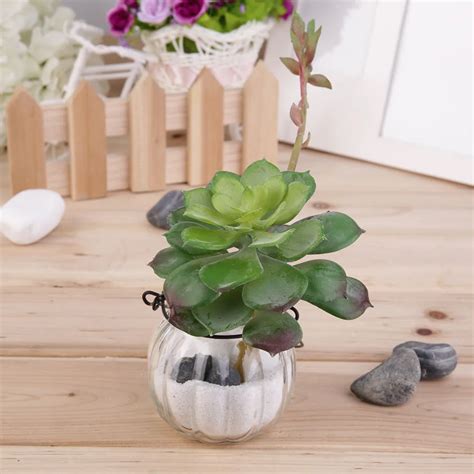 buy pc artificial succulent  pot desert plant