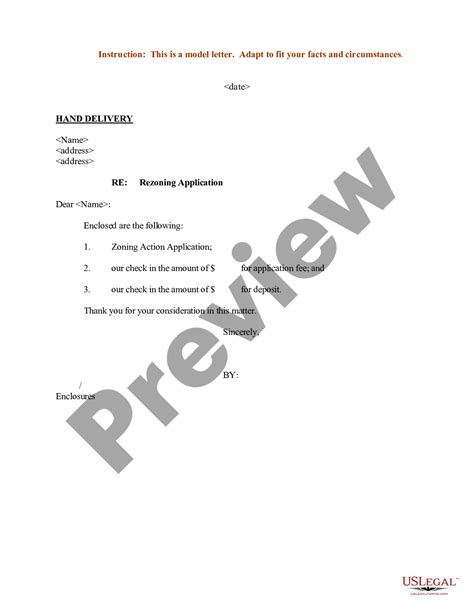 rezoning letter  intent  legal forms