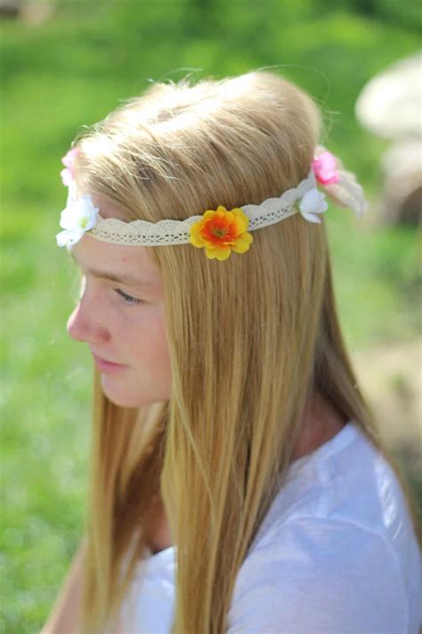 diy flower headbands  easy thoughtfully simple