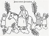 Jesus Jerusalem Coloring Sunday Palm Drawing Clipart Pages Into Entry Enters Triumphal School Getdrawings Printable Bible Craft Clipground sketch template