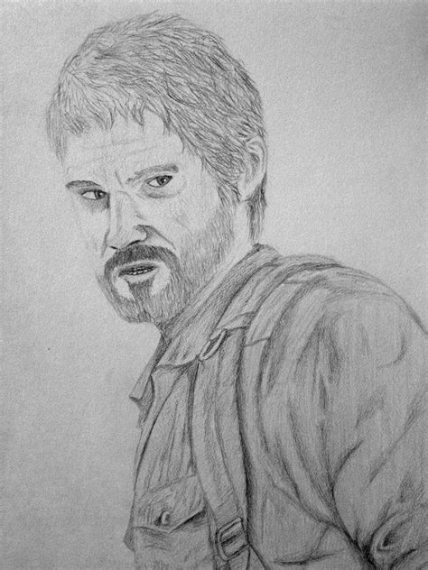 The Last Of Us Drawing Joel Closeup By Pm7x On Deviantart