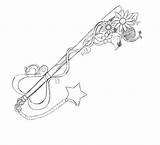 Keyblade Kairi Hearts Kingdom Tattoo sketch template