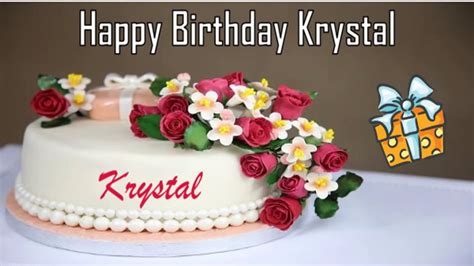 happy birthday krystal image wishes youtube