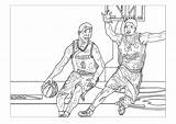 Coloring Sport Sports Basketball Kids Pages Color Print sketch template