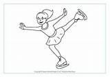 Olympic Coloring Skating Kids Colouring Crafts Winter Olympics Staycurious Figure Pages Champions sketch template