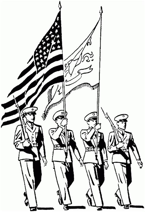 american ww soldiers coloring pages