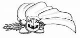 Coloring Meta Knight Kirby Popular Pages sketch template