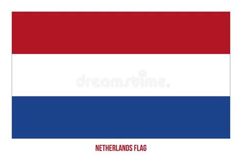 netherlands flag vector illustration on white background netherlands