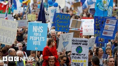 brexit peoples vote protest stop brexit chants  huge london march