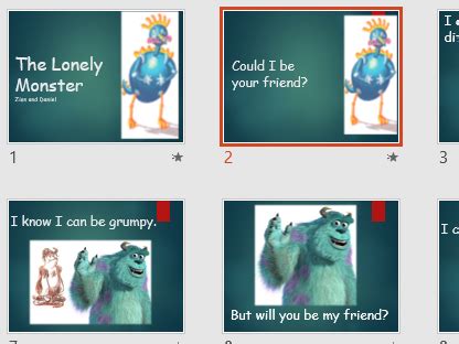 lonely monster  perfectlycreative teaching resources
