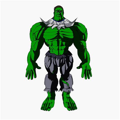 Incredible Hulk Toon 3d Model Obj Fbx Ma Mb