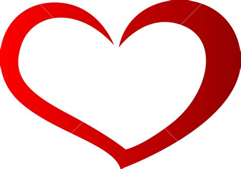 blank heart shape clipart