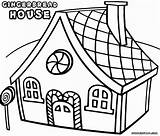 House Coloring Gingerbread Pages Drawing Kids Clipartmag sketch template