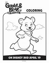 Bear Goldie Coloring Pages Sheets Activity Disney Junior Mamasmission Choose Board sketch template