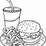 Food Fast Coloring Pages Getdrawings Color Getcolorings sketch template