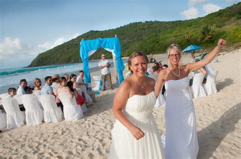 Two Brides Puerto Rico Destination Wedding Equally Wed Modern Lgbtq