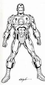 Stark Iron Man Marvel Coloring Pages Anthony Comics Choose Board sketch template